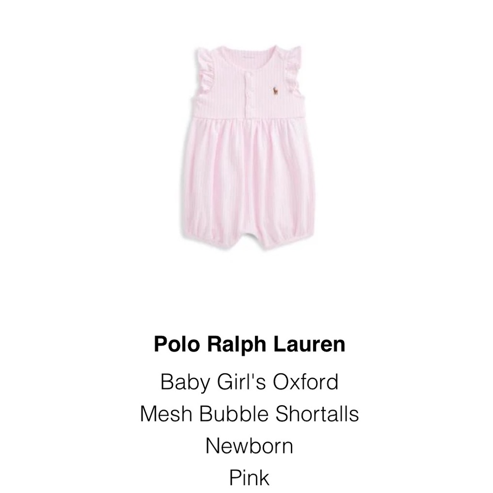 Polo Ralph Lauren (Lux label)  baby dresses/bloomers & bubble $50-75 bundle (3) - Picture 3 of 5